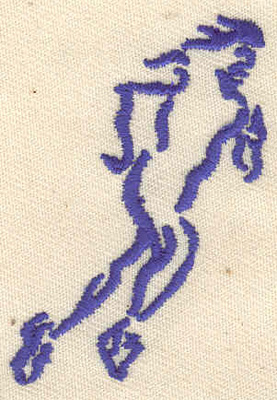 Embroidery Design: Runner<br> 1.38w X 2.01h