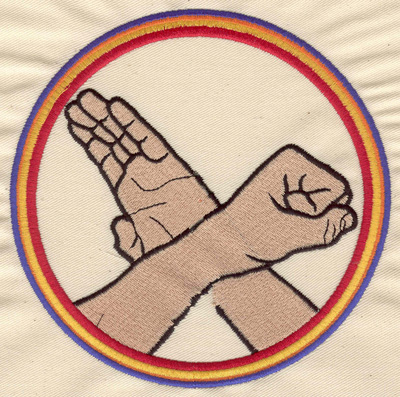 Embroidery Design: Karate hands<br> 5.68w X 5.66h