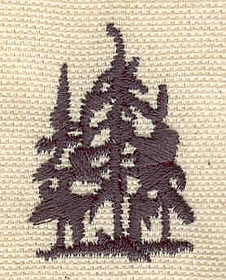 Embroidery Design: Evergreens K<br> 1.06w X 1.46h
