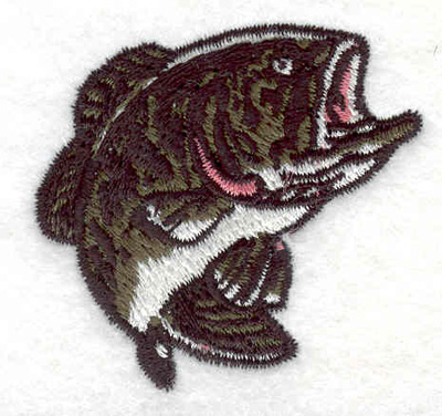 Embroidery Design: Bass F <br>2.01"w X 1.98"h