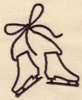 Embroidery Design: Skate pair<br> 3.30w X 4.41h