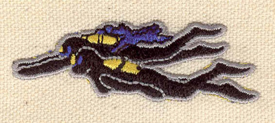 Embroidery Design: Scuba divers<br> 2.56w X 0.86h