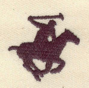 Embroidery Design: Polo player<br> 1.17w X 1.14h