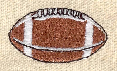 Embroidery Design: Football J<br> 1.63w X 0.93h