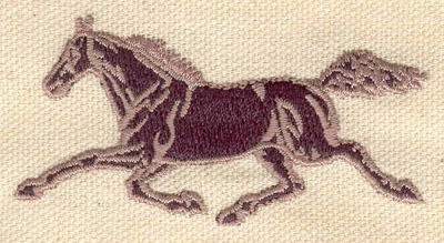 Embroidery Design: Horse running<br> 2.88w X 1.46h