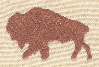 Embroidery Design: Buffalo<br> 2.42w X 1.54h | Embroidery Legacy Embroidery Design: Buffalo<br> 2.42w X 1.54h
