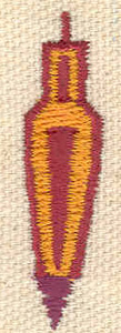 Embroidery Design: Plumb line<br> 0.42w X 1.63h