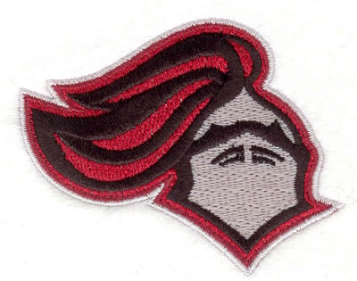 Embroidery Design: Knights Helmet <br> 2.60" x 3.22"