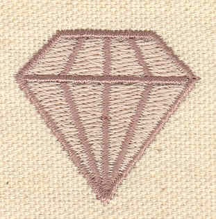 Embroidery Design: Diamond<br> 1.34w X 1.28h