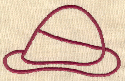Embroidery Design: Ladies hat<br> 5.41w X 3.31h