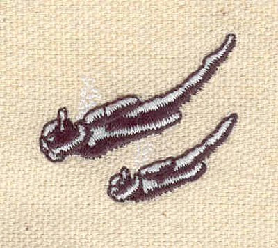 Embroidery Design: Scuba divers<br>1.27w X 1.11h