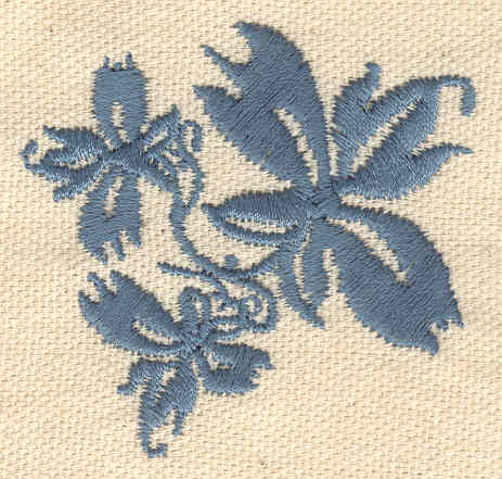 Embroidery Design: Leaf design<br> 2.12w X 2.09h