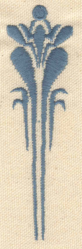 Embroidery Design: Artistic flower<br> 1.17w X 4.08h