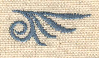 Embroidery Design: Design A<br> 1.30w X 0.56h