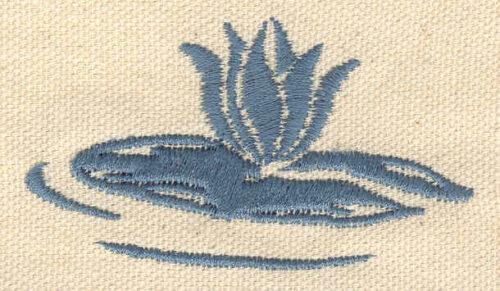 Embroidery Design: Water Lily<br> 2.74w X 1.56h