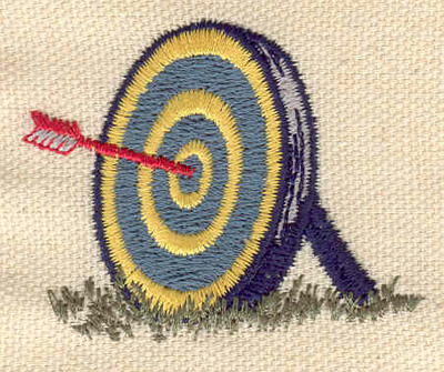 Embroidery Design: Archery target<br> 2.04w X 1.65h