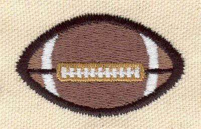 Embroidery Design: Football K<br> 1.99w X 1.22h