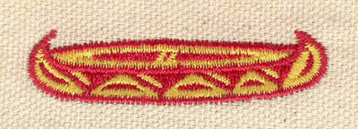 Embroidery Design: Canoe<br> 2.04w X 0.55h