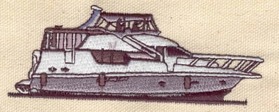 Embroidery Design: Yacht<br> 3.97w X 1.49h