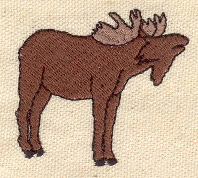 Embroidery Design: Moose<br> 2.02w X 1.88h
