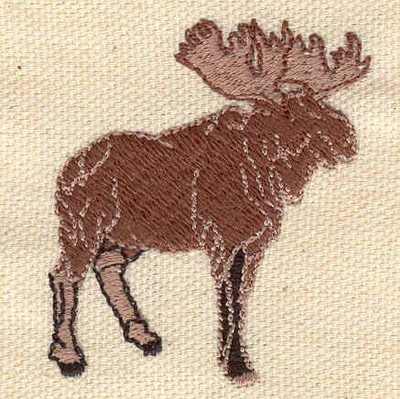Embroidery Design: Moose<br> 1.75w X 1.98h