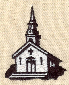 Embroidery Design: Church<br> 2.00w X 2.51h