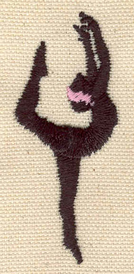 Embroidery Design: Dancer K<br> 1.13w X 2.65h