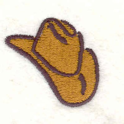 Embroidery Design: Cowboy hat<br>1.16"H x 1.28"W | Embroidery Legacy Embroidery Design: Cowboy hat<br>1.16"H x 1.28"W