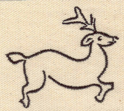 Embroidery Design: Deer F  <br> 2.59w X 2.25h