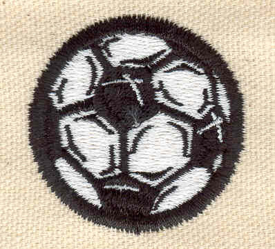Embroidery Design: Soccer Ball<br> 1.60w X 1.59h