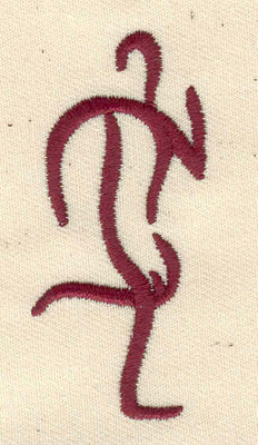Embroidery Design: Stylized runner<br> 1.13w X 2.49h