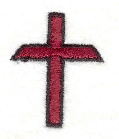 Embroidery Design: Cross D <br>1.47"w X 1.80"h