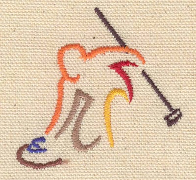 Embroidery Design: Curler<br> 2.10w X 2.17h