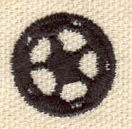 Embroidery Design: Mini soccer ball<br> 0.74w X 0.74h