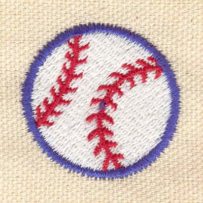 Embroidery Design: Baseball g <br> 1.24w X 1.24h