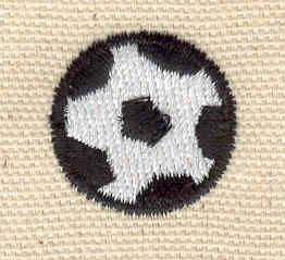 Embroidery Design: Soccer ball<br> 0.86w X 0.86h