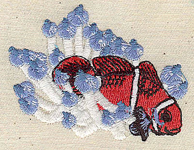 Embroidery Design: Clown fish<br> 1.87w X 2.44h