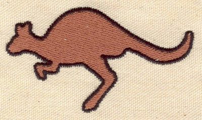 Embroidery Design: Kangaroo leaping<br> 1.93w X 3.44h