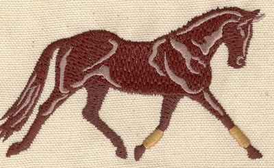 Embroidery Design: Horse K<br> 2.52w X 4.09h