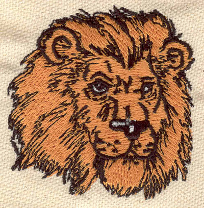 Embroidery Design: Lion head<br> 2.33w X 2.31h