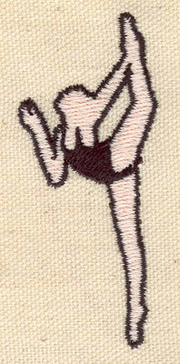 Embroidery Design: Dancer L<br> 2.94w X 1.24h