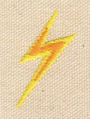 Embroidery Design: Lightning<br> 1.41w X 0.89h