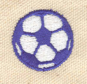 Embroidery Design: Soccer ball<br> 1.06w X 1.06h