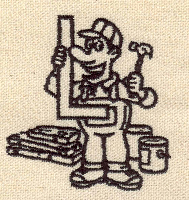 Embroidery Design: Carpenter<br> 2.61w X 2.43h