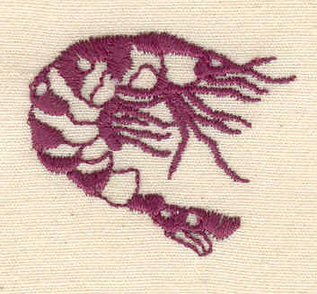 Embroidery Design: Shrimp<br> 1.26w X 1.49h