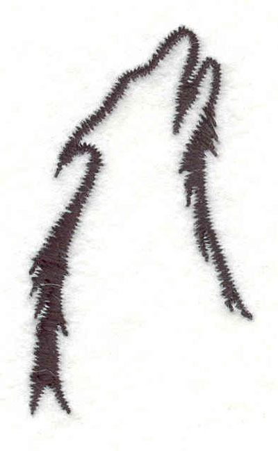 Embroidery Design: Wolf howling G <br>1.85"w X 1.05"h