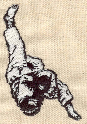Embroidery Design: Karate combat<br> 2.20w X 1.93h