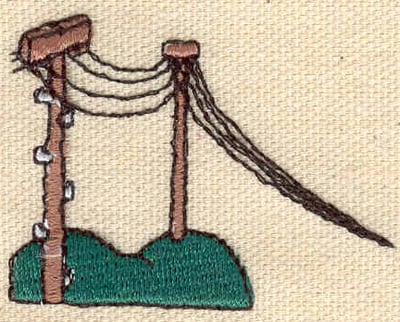Embroidery Design: Hydro lines<br> 1.58w X 2.12h