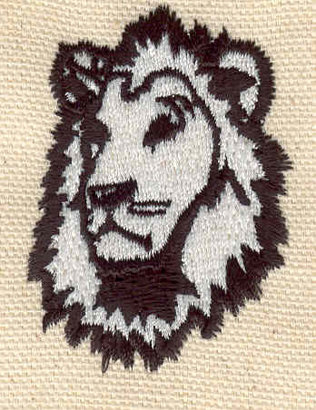 Embroidery Design: Lion head<br> 2.07w X 1.48h