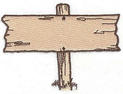 Embroidery Design: Sign 1<br>3.64"x2.69"